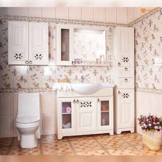 Тумба под раковину Бриклаер Кантри 4627125413667 105 см бежевый дуб прованс